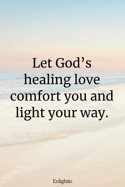 Sunday Blessing: Let Godโs healing love comfort you and light your way.